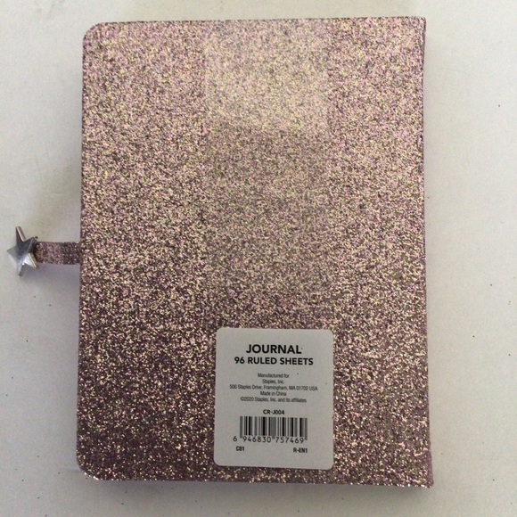 PINK GLITTER HARDBOUND JOURNAL NWT - Picture 4 of 6